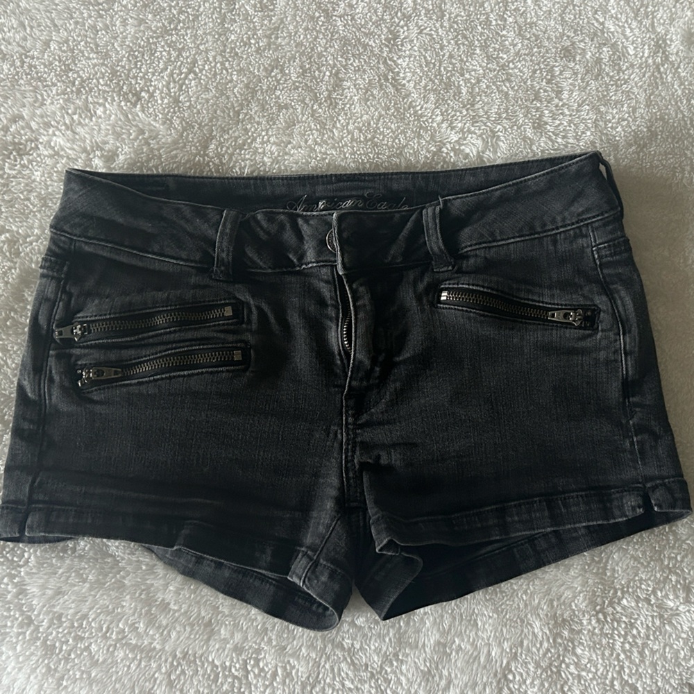 American Eagle Outfitters Black Denim Shorts